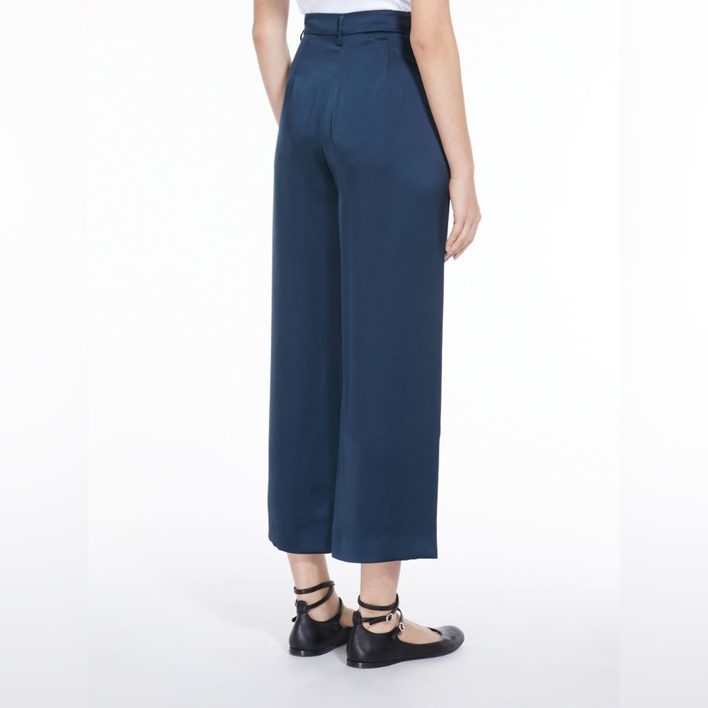 Brand new with tags MaxMara Satin Navy Trousers “Gioco” plus size- 16